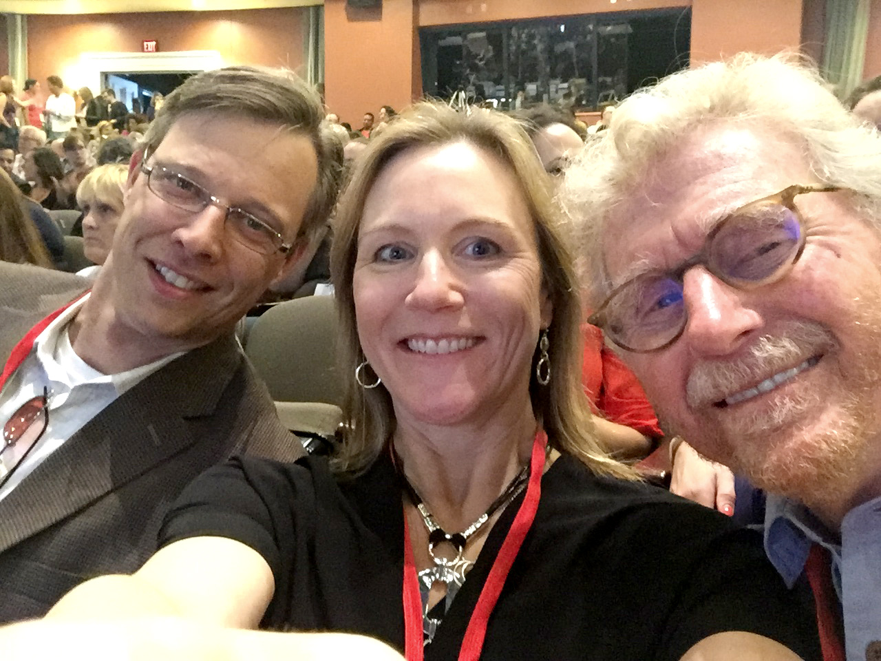 Here I am at TEDx Charlotte - joined by Phil Harris, host on WKQC-FM with his wife, Sara Vavra of Va! Wellness + Bodywork.