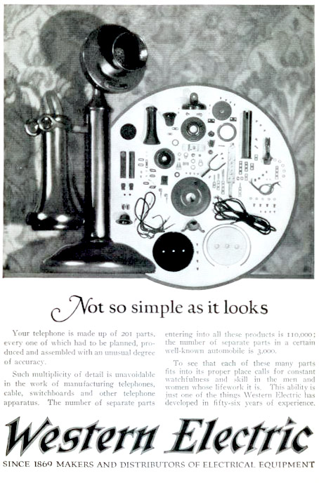 Western Electric Phone Ad 1920s