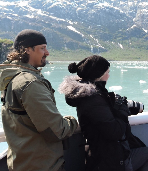 Casey Anderson & Stephanie Gazda at the rail of the National Geographic Sea Bird. They got engaged Friday, May 22, 2015 on board the ship. Stephanie is a good choice.