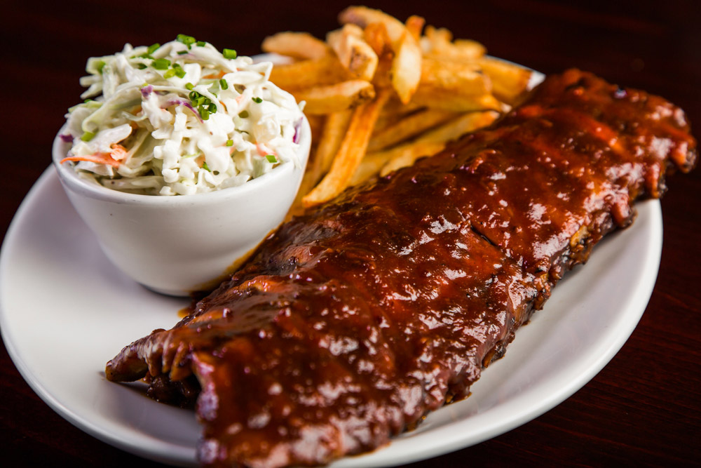 O’Brian’s served my ribs and my slaw but those are not my fries.