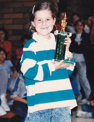Jessica Prescott winning the Second Grade Championship