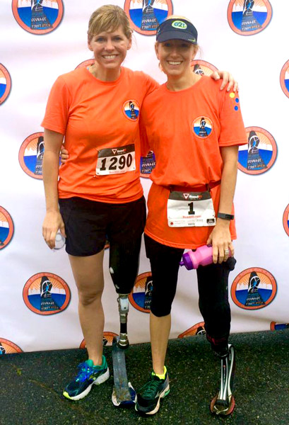 Janelle and Cadie Finish Inaugural Rookie Run ’N’ Walk - 9-26-2015