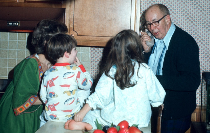 Checking the weather at the North Pole was a favorite Christmas Eve tradition. Papa, Joyce’s father, would talk to his favorite elf, checking the conditions along the route. Today, a Donation Exchange had become a Christmas tradition in our house.